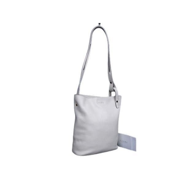 Loewe Shoulder Bag Asymmetrical Ivory Leather