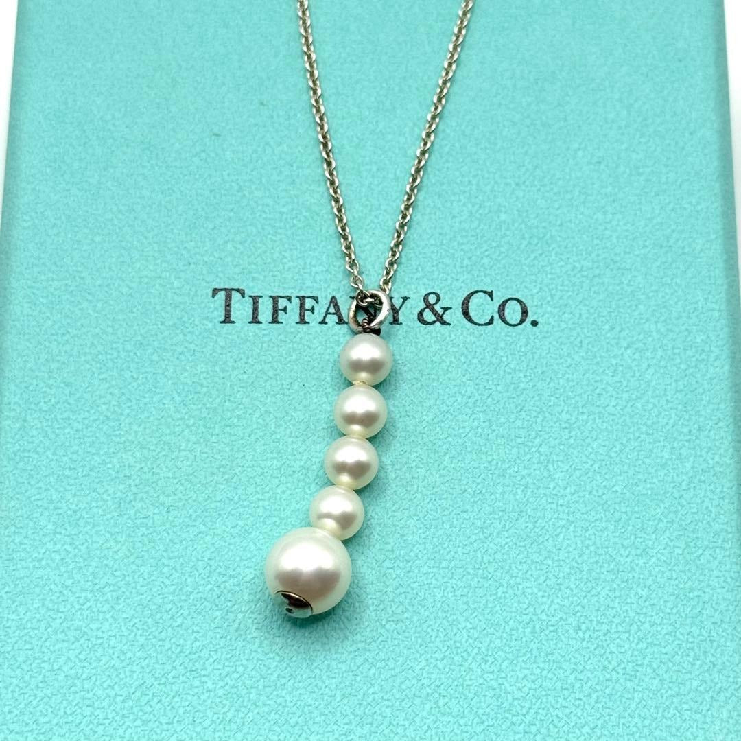 Tiffany & Co Necklace Pearl 5 Strands Silver 925 Sterling
