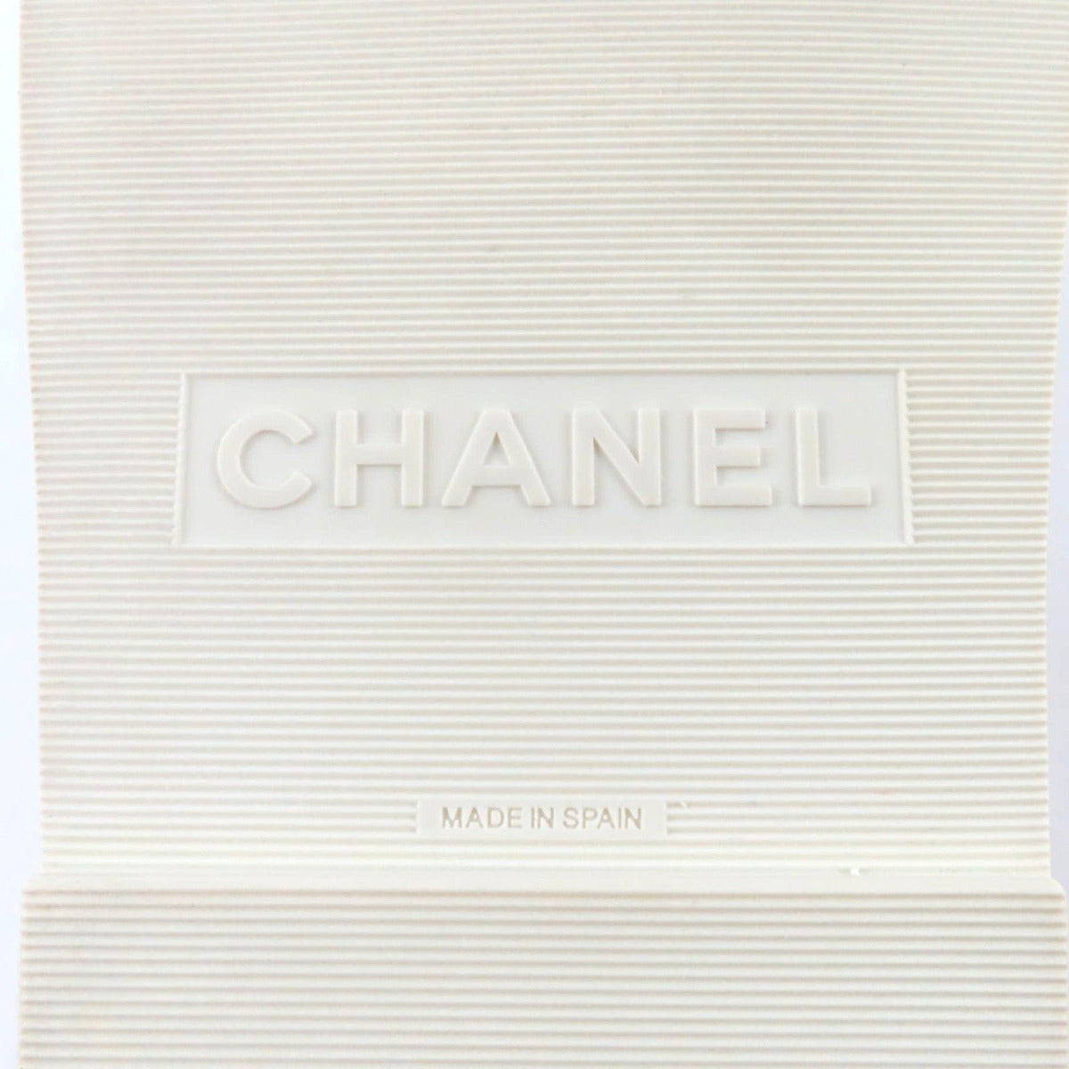 Chanel CC Logo Espadrilles Leather Gurkha Sandals White 36 Boxes Storag — view 13
