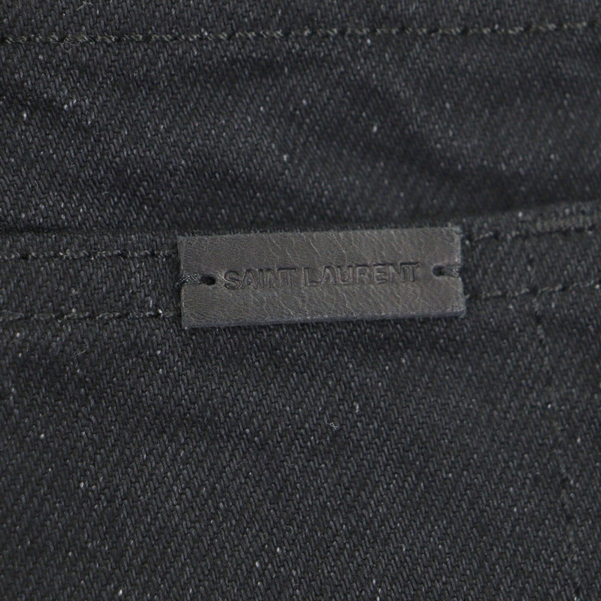Saint Laurent Paris Cowhide with Leather Patch Hat — view 6