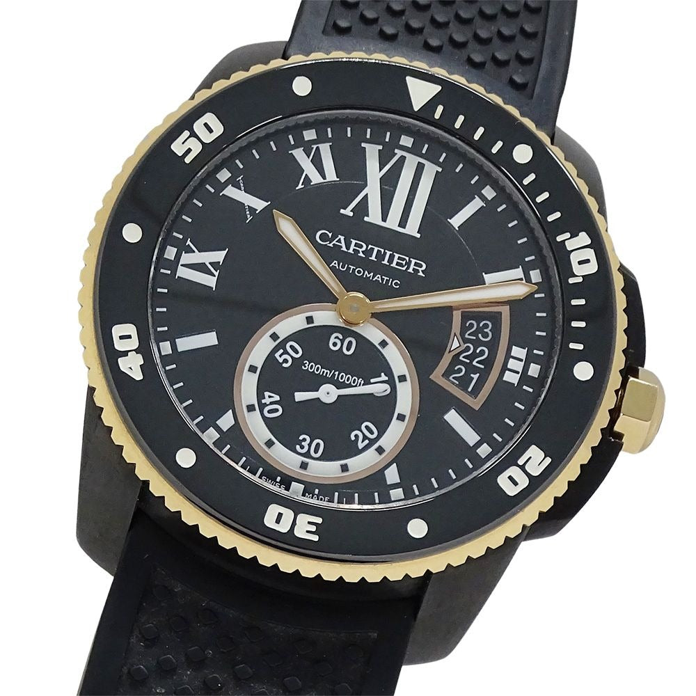 Cartier Watch Caliber Diver Carbon Date Automatic Winding at