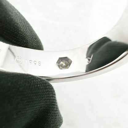 Cartier Love Half Diamond White Gold Ring 56 — view 7
