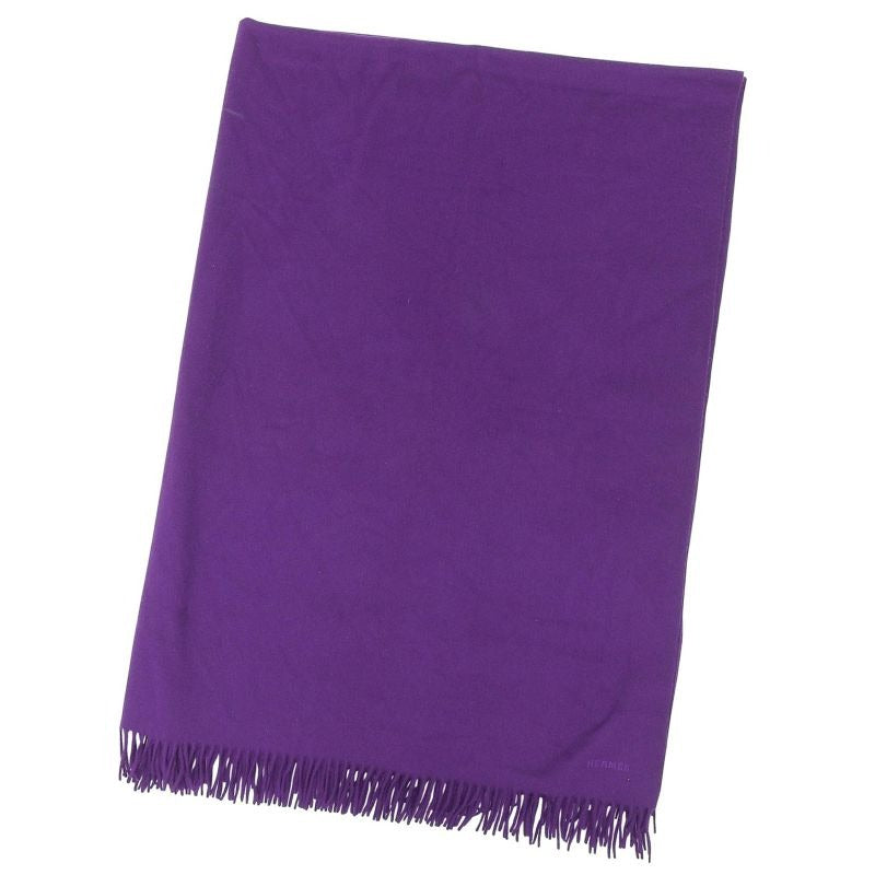 Hermes 100% Cashmere Italian Fabric Embroidered Logo Extra Large