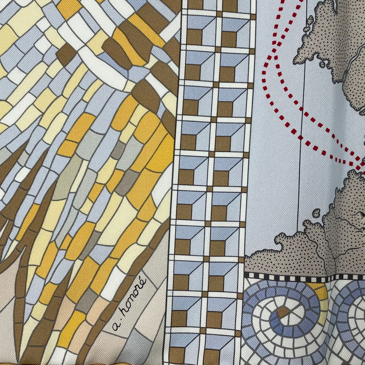 Hermes Scarf Silk Carre 90 le Voyage de Pytheas Box — view 10