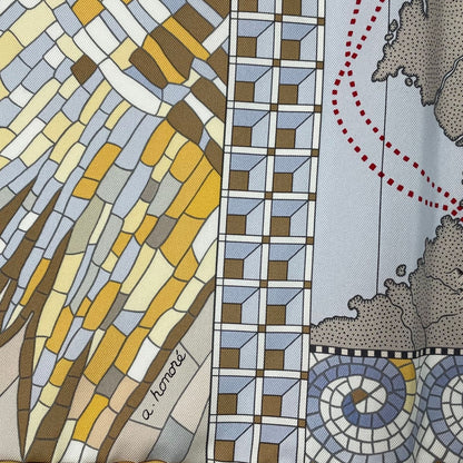 Hermes Scarf Silk Carre 90 le Voyage de Pytheas Box — view 10