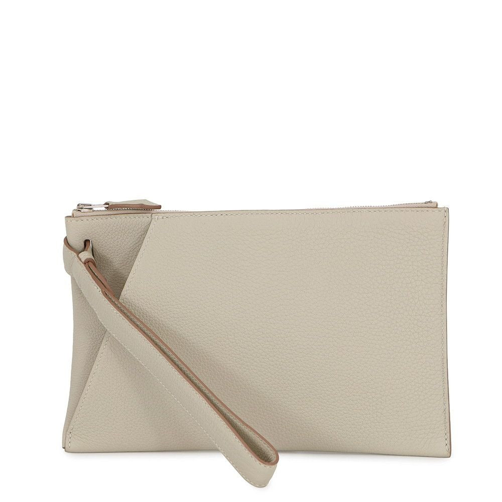 Hermes Clutch Cabas Vertiges 24 Tourtier Legree Silver Togo Tourtier-legre
