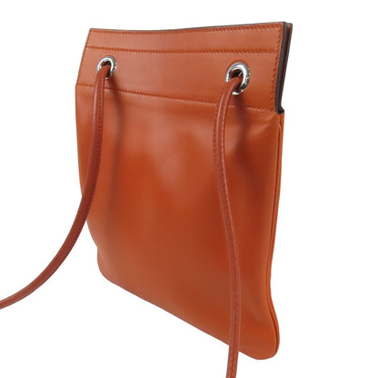 Hermes Sac Aline Terre Batieux Brick Silver Agneau Milo Bicolor Shoulder Bag — view 2