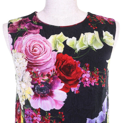 Dolce & Gabbana Hsmws Cotton Flower Dress — view 4