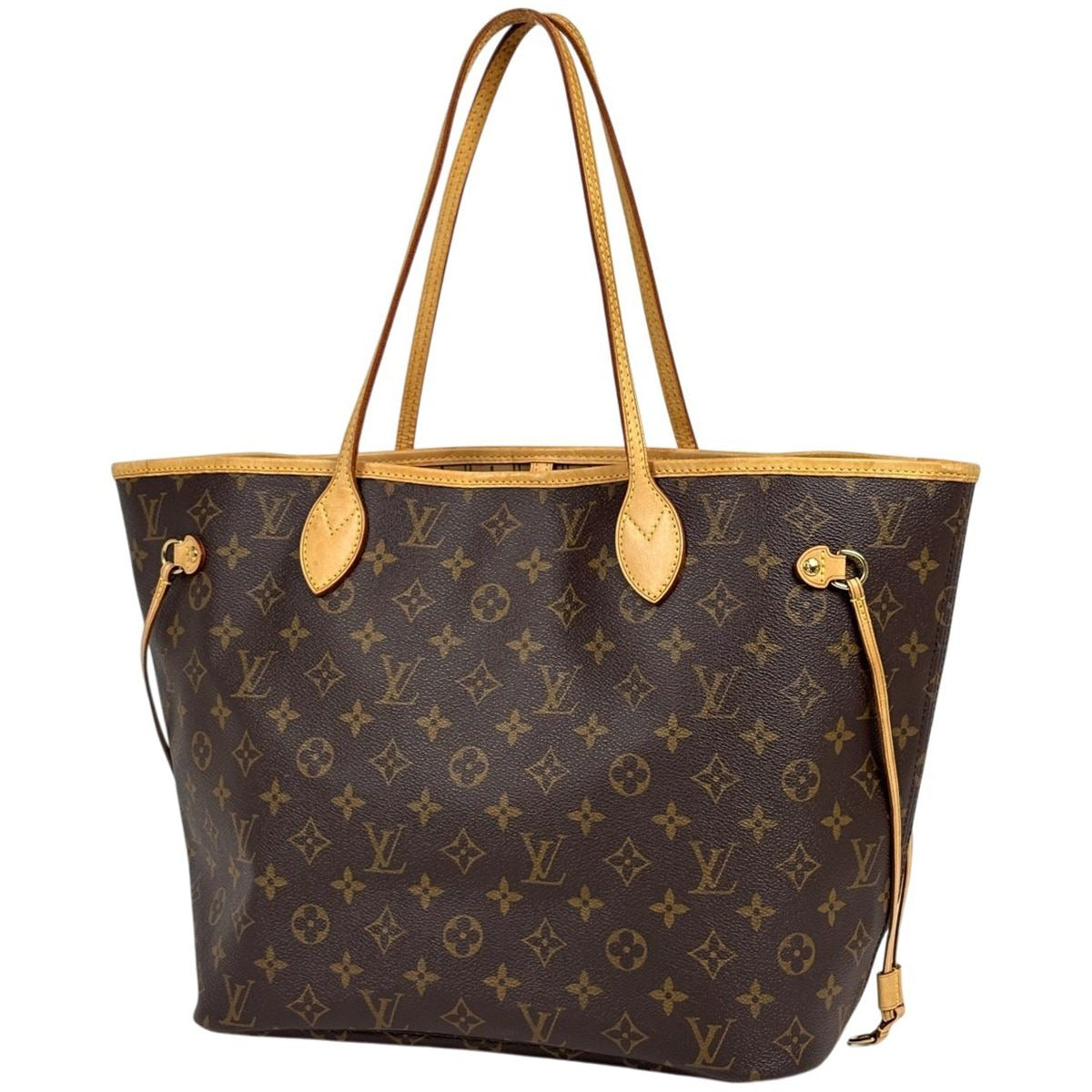 Louis Vuitton Neverfull MM Shoulder Bag Tote Monogram Brown