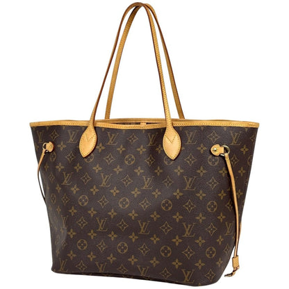 Louis Vuitton Neverfull MM Shoulder Bag Tote Monogram Brown