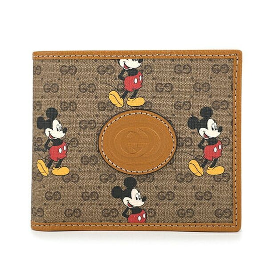 Gucci Bifold Wallet Disney Beige Ebony