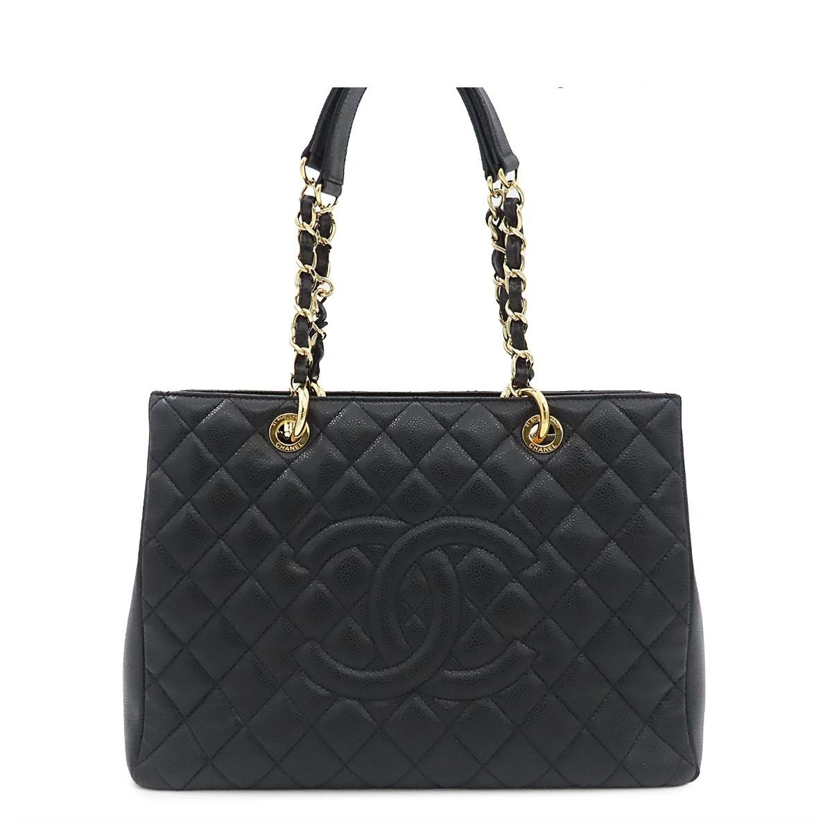 Chanel Grand Shopping Tote Bag Black Caviar Leather