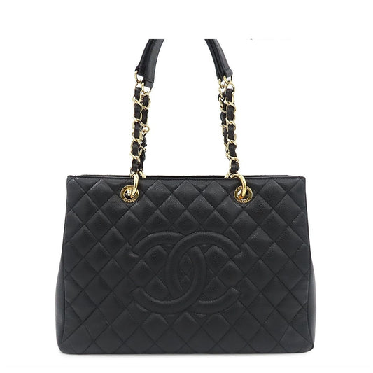 Chanel Grand Shopping Tote Bag Black Caviar Leather