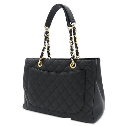 Chanel Grand Shopping Tote Bag Black Caviar Leather — view 2
