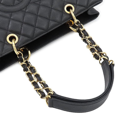 Chanel Grand Shopping Tote Bag Black Caviar Leather — view 4