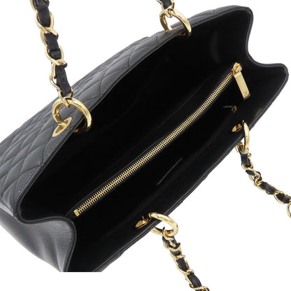 Chanel Grand Shopping Tote Bag Black Caviar Leather — view 5