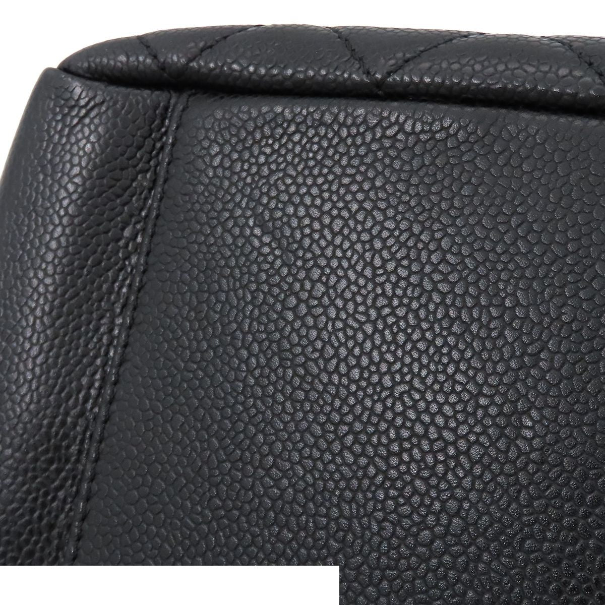 Chanel Grand Shopping Tote Bag Black Caviar Leather — view 7