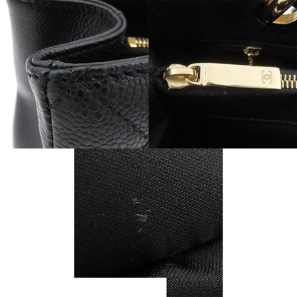 Chanel Grand Shopping Tote Bag Black Caviar Leather — view 8