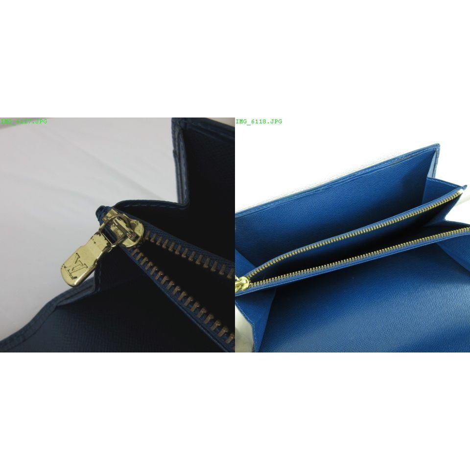 Louis Vuitton Wallet Epi Leather Blue — view 8