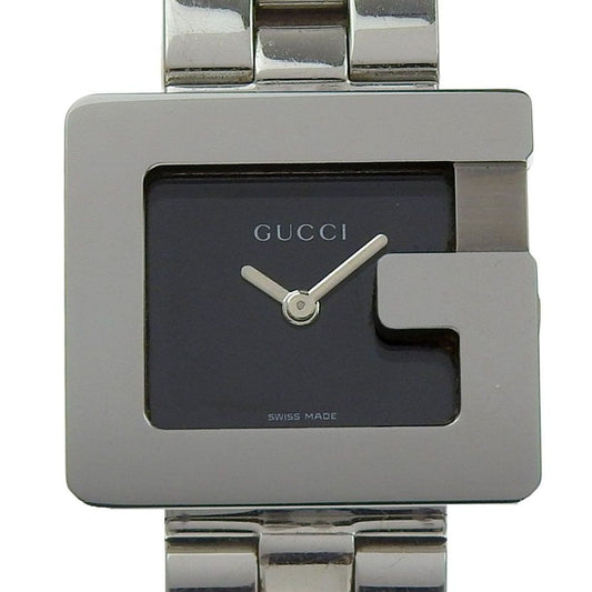 Gucci Watch Stainless Steel Quartz Analog Display Black Dial