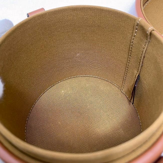 Celine Shoulder Bag Tambour Brown Triomphe Canvas
