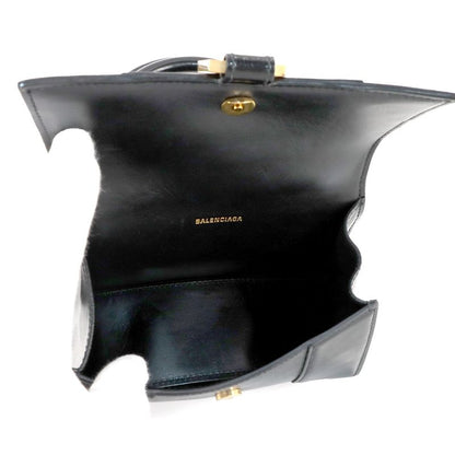 Balenciaga Hourglass XS 2way Hand Shoulder Bag Leather Black 592833 Hourglass
