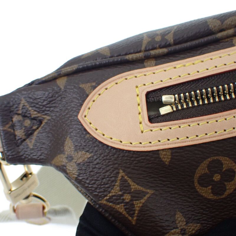 Louis Vuitton High Rise M46784 Monogram Body Bag Brown Gold Hardware Ladies
