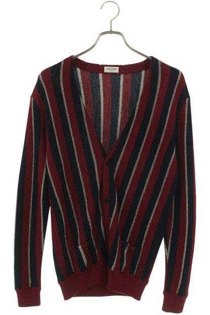 Saint Laurent Paris 16AW 434848 Y1px1 Lame Stripe Cardigan Men's XS