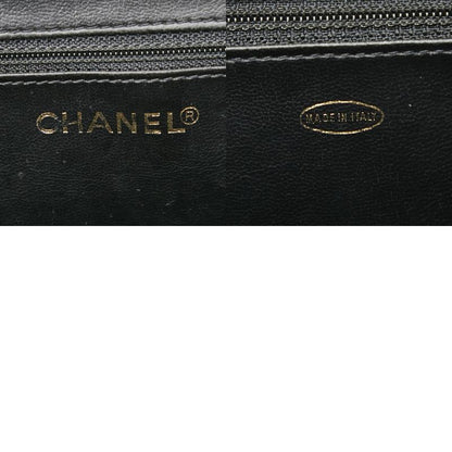 Chanel Bicolore Vanity Bag Shoulder Bag 2WAY Black Lambskin Ladies Chanel