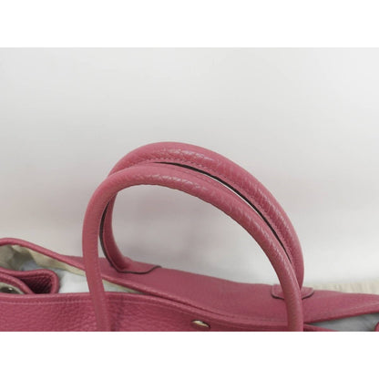 Hermes Garden Party 36 PM Negonda Leather Tote Bag Pink Handbag Purse