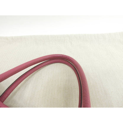 Hermes Garden Party 36 PM Negonda Leather Tote Bag Pink Handbag Purse