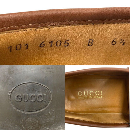 Gucci Box Horsebit Leather Loafers Slip on Shoes Brown Handbag — view 2