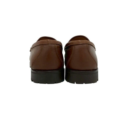 Gucci Box Horsebit Leather Loafers Slip on Shoes Brown Handbag — view 3