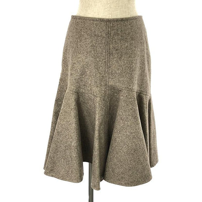 Bottega Veneta - 2023-2024aw - Riverbed Melange Flared Long Skirt - 36 - Light