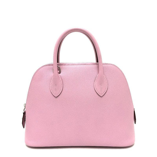 Hermes Handbag Bolide 1923 25 Vaux Epson Mauve Gilbestre Pink