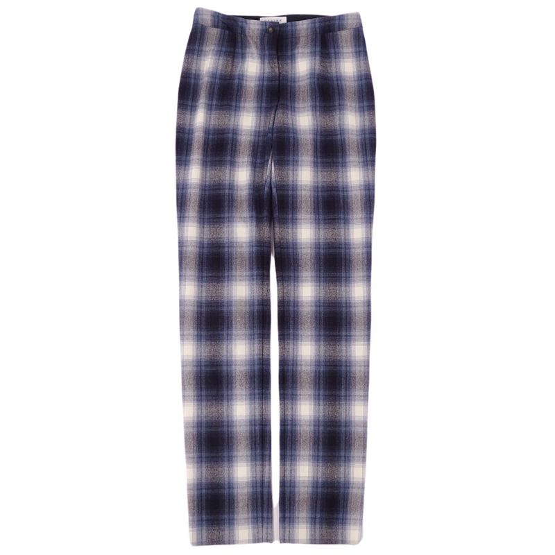 Celine Pants Long Pants Checked Wool Bottoms Men's Made In France 36 (S