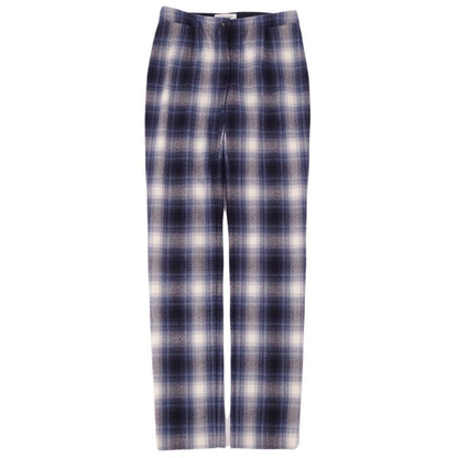Celine Pants Long Pants Checked Wool Bottoms Men's Made In France 36 (S