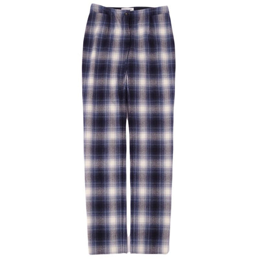 Celine Pants Long Pants Checked Wool Bottoms Men's Made In France 36 (S