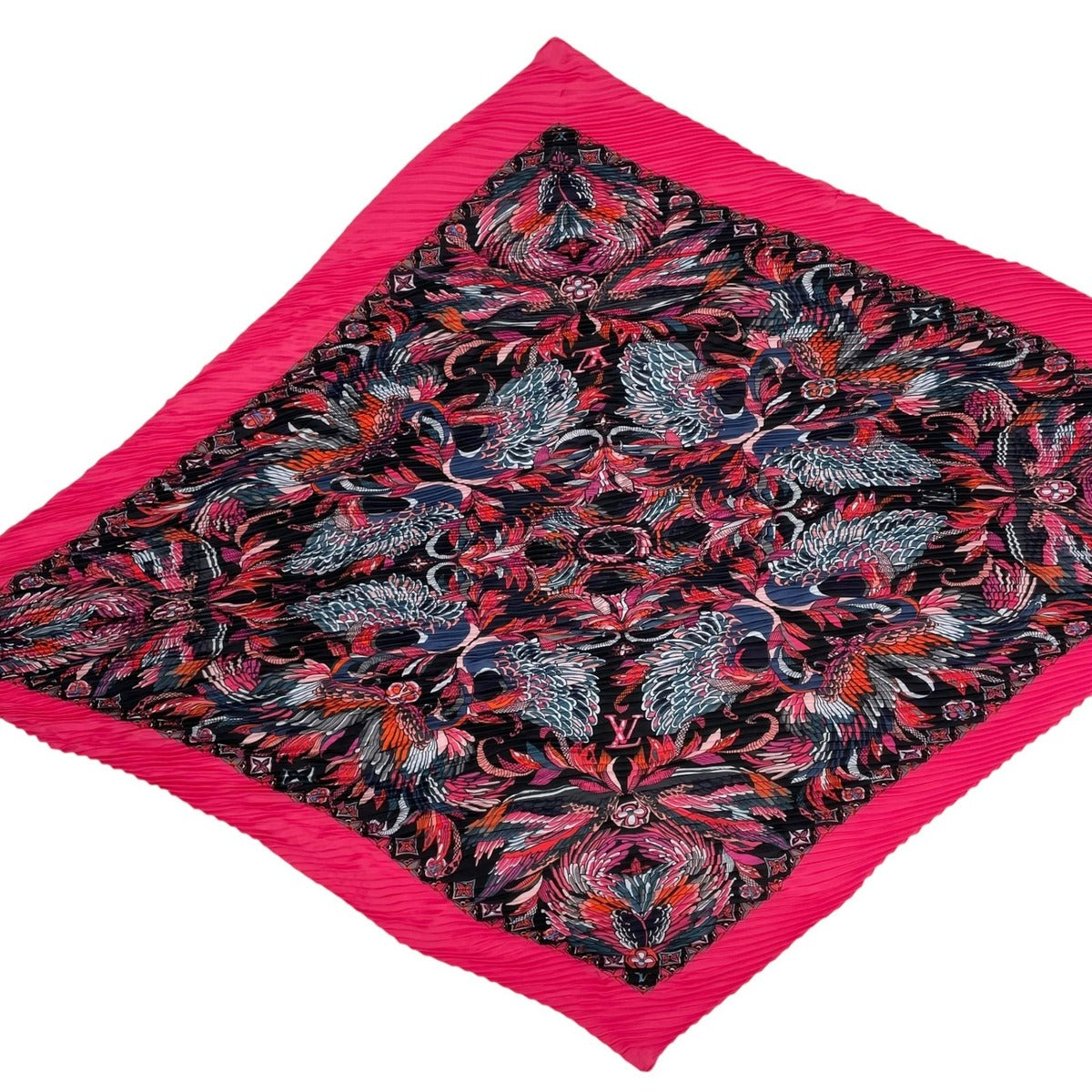 Louis Vuitton Scarf Silk Carre Plisse Angels Pink — view 4