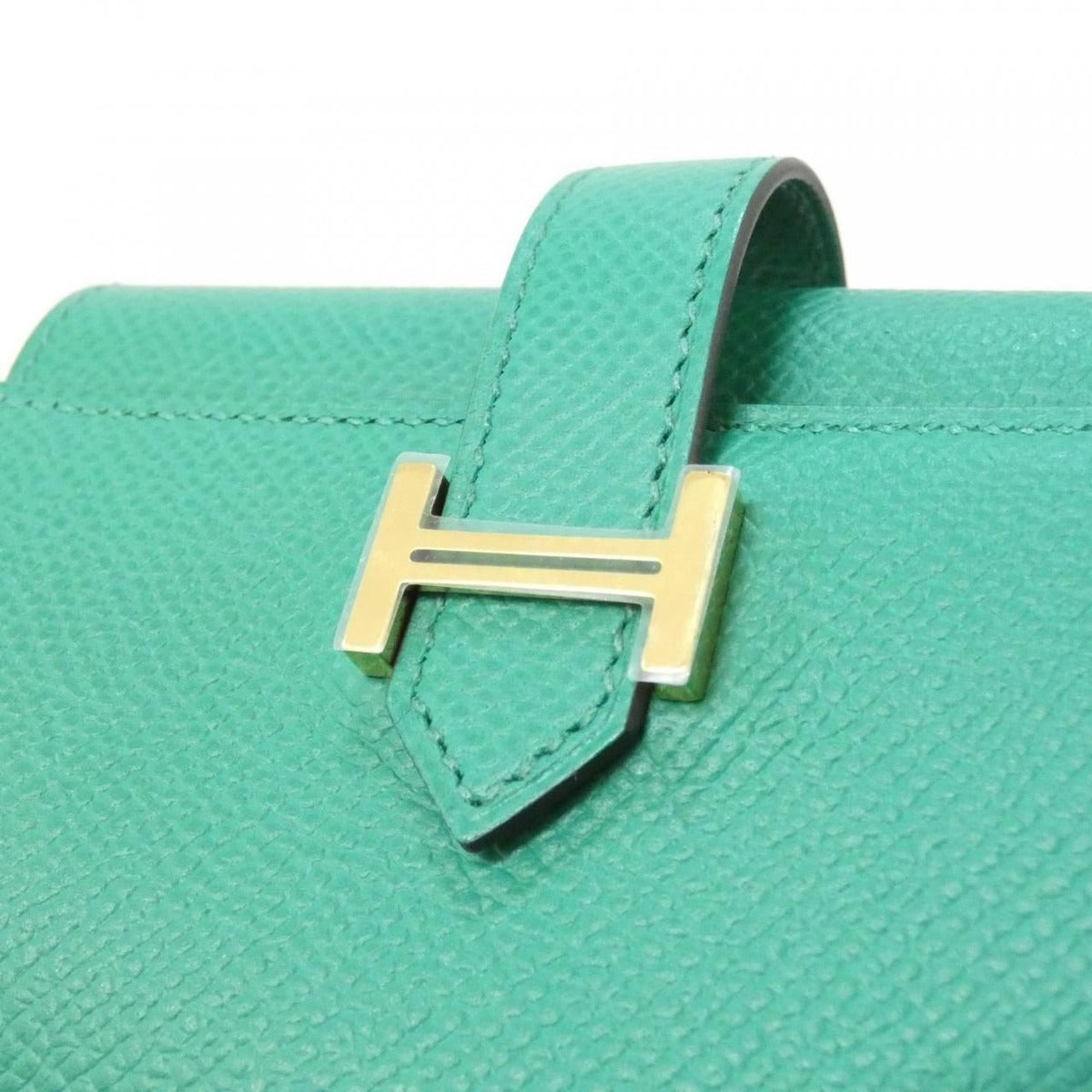 Hermes Bearn Combination Wallet Vert Jade — view 3