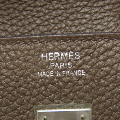 Hermes Birkin 25 Silver Hardware Handbag Togo Women