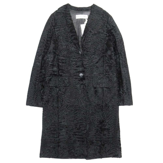 Dior Karakuru Lambskin Star Coat Fur Jacket 34 Black