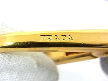 Prada Saffiano Leather And Canvas Bag Shoulder Strap Crossbody Women Gray Fg3390