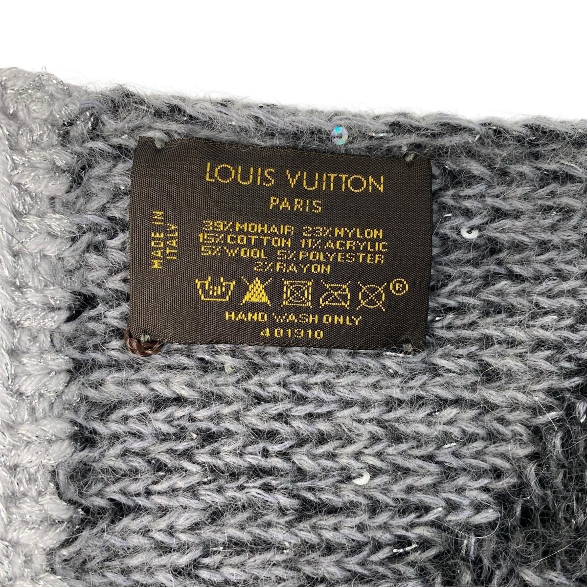 Louis Vuitton Echarpe Monogram Scarf Sequins — view 6