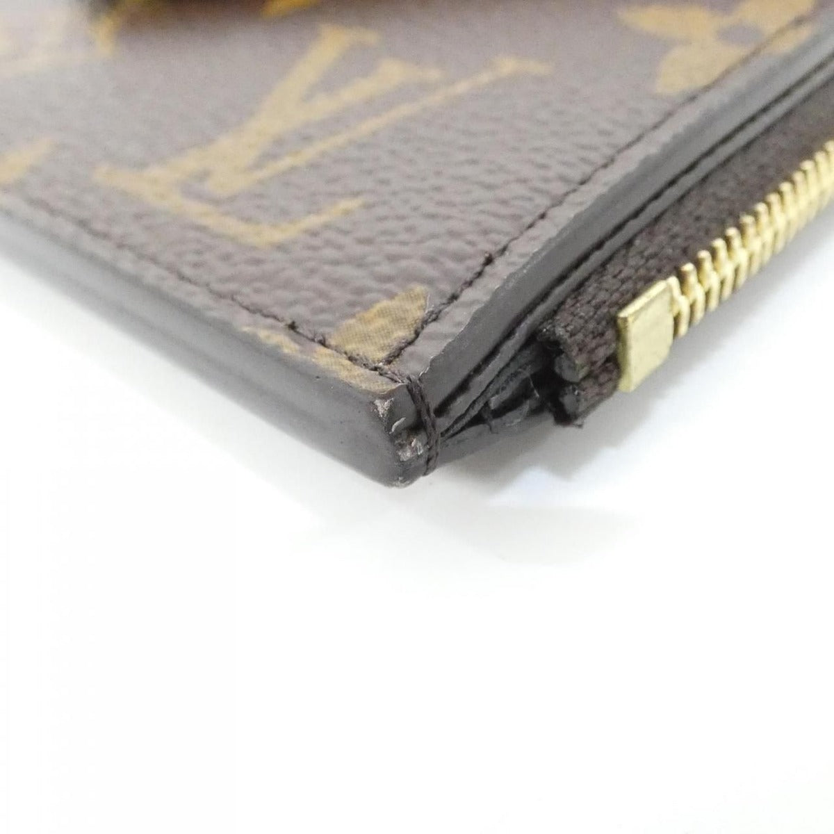 Louis Vuitton Monogram Card Case Holder Recto Verso Coin Brown Marron — view 3