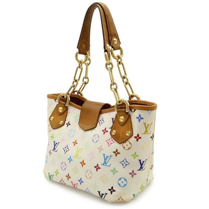 Louis Vuitton Monogram Multicolor Annie MM Tote Bag Shoulder Bag Chain Ribbon