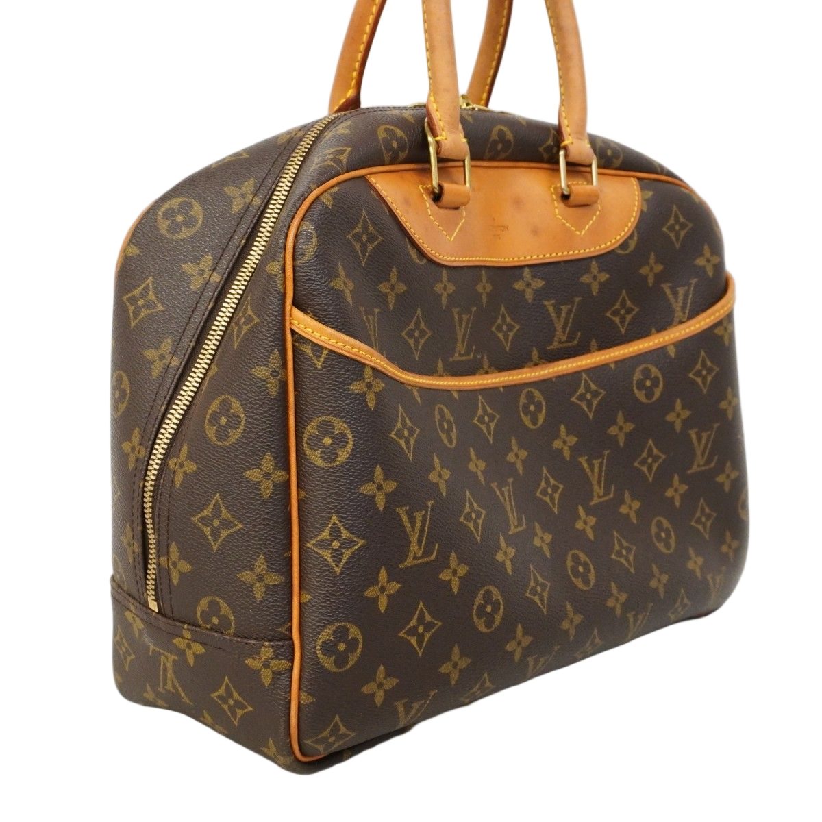 Louis Vuitton Handbag Monogram Deauville Brown — view 2