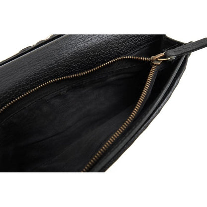Gucci Long Wallet Men Leather Black GG Marmont with Coin Purse — view 8