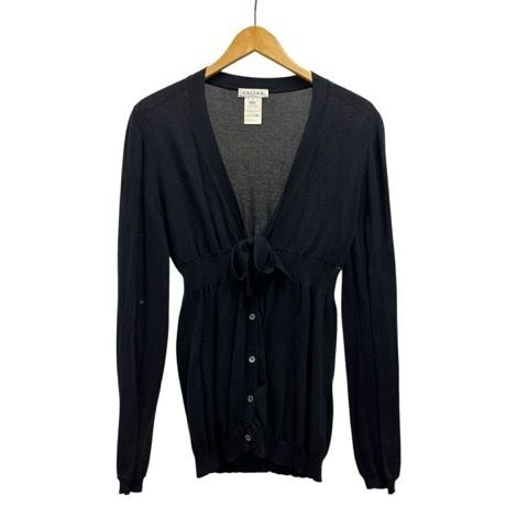 Celine Cardigan Long Sleeve Neck Cotton 2 M Navy