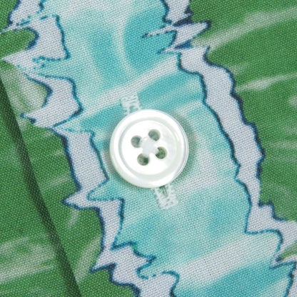 Hermes 100% Cotton Tatersale Remix Bis Total Pattern Sleeve Serie Button Long